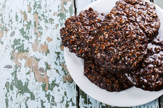 Dark chocolate oatmeal cookies